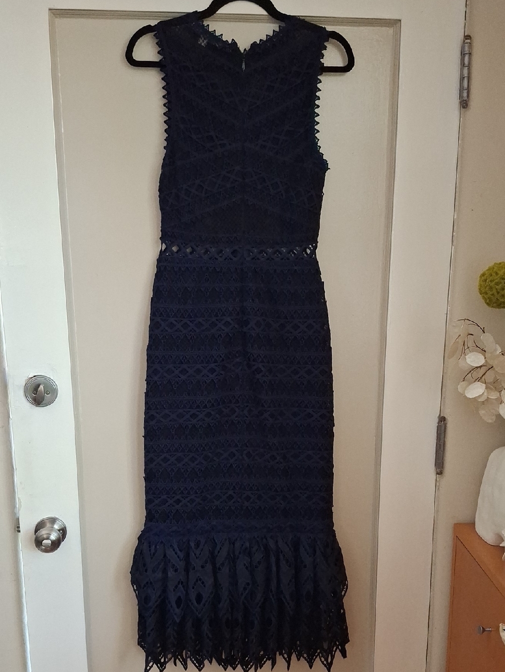Jonathan Simkhai Navy Crochet Lace Maxi Dress_1 - Picture 6 of 8